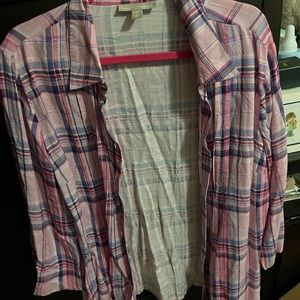 Plaid button down